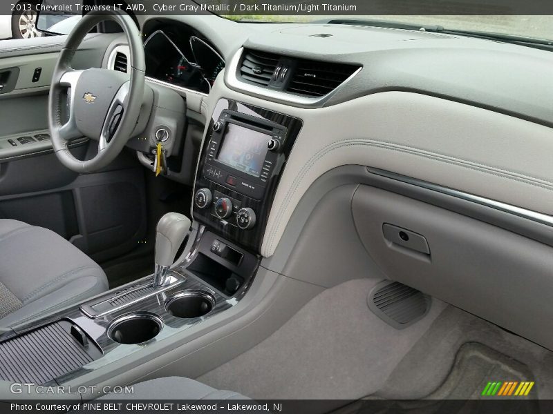 Cyber Gray Metallic / Dark Titanium/Light Titanium 2013 Chevrolet Traverse LT AWD