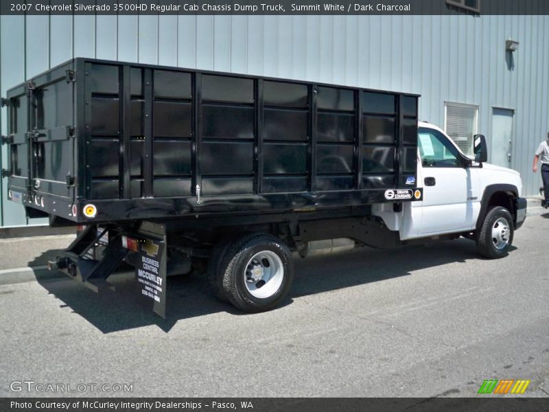 Summit White / Dark Charcoal 2007 Chevrolet Silverado 3500HD Regular Cab Chassis Dump Truck