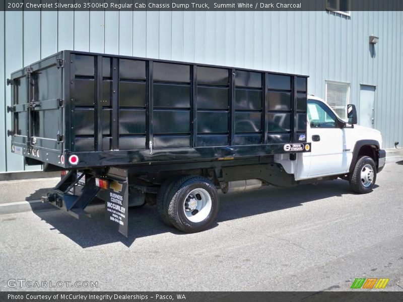 Summit White / Dark Charcoal 2007 Chevrolet Silverado 3500HD Regular Cab Chassis Dump Truck