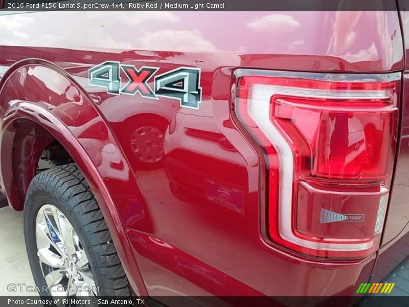 Ruby Red / Medium Light Camel 2016 Ford F150 Lariat SuperCrew 4x4
