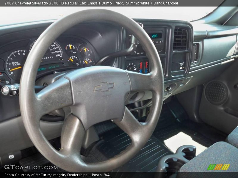 Summit White / Dark Charcoal 2007 Chevrolet Silverado 3500HD Regular Cab Chassis Dump Truck