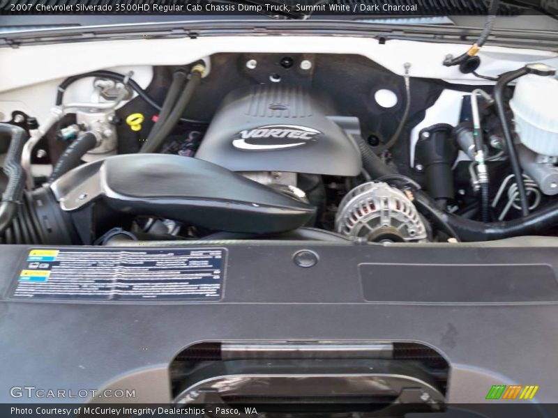 Summit White / Dark Charcoal 2007 Chevrolet Silverado 3500HD Regular Cab Chassis Dump Truck