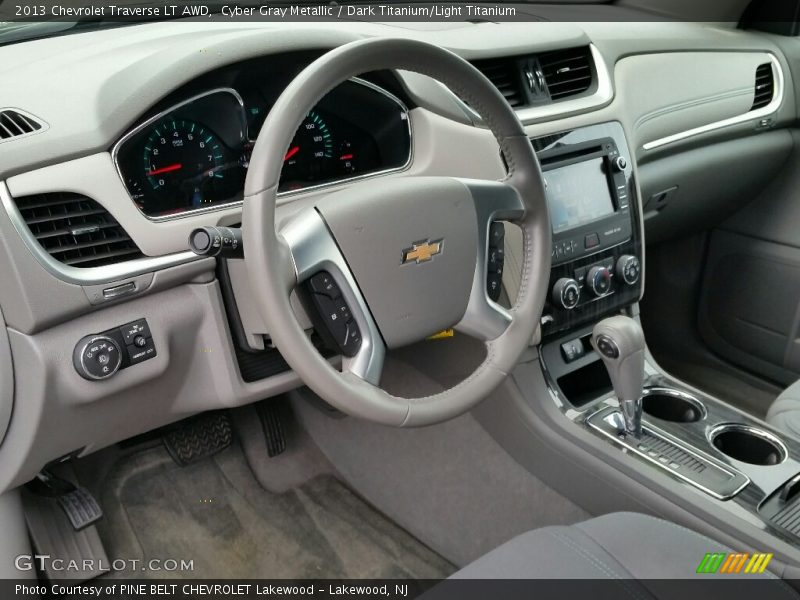 Cyber Gray Metallic / Dark Titanium/Light Titanium 2013 Chevrolet Traverse LT AWD