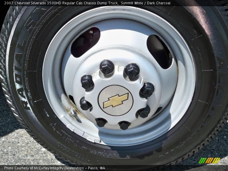 Summit White / Dark Charcoal 2007 Chevrolet Silverado 3500HD Regular Cab Chassis Dump Truck