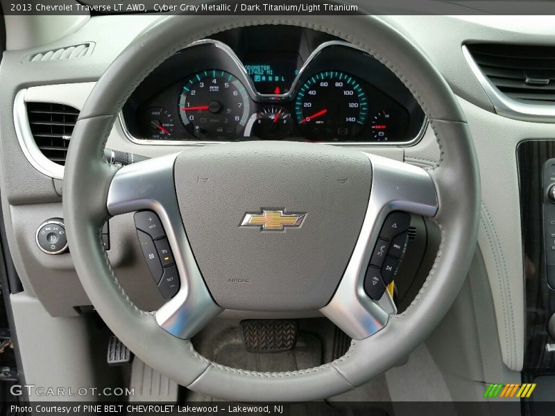 Cyber Gray Metallic / Dark Titanium/Light Titanium 2013 Chevrolet Traverse LT AWD