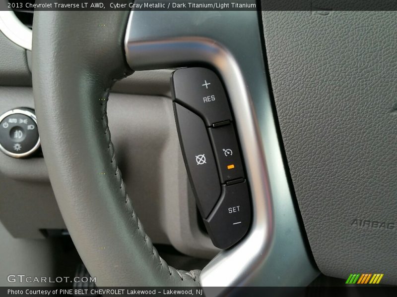 Cyber Gray Metallic / Dark Titanium/Light Titanium 2013 Chevrolet Traverse LT AWD