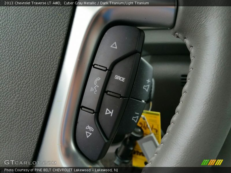 Cyber Gray Metallic / Dark Titanium/Light Titanium 2013 Chevrolet Traverse LT AWD