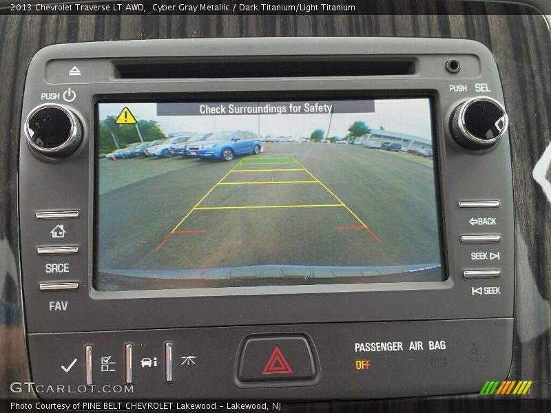 Cyber Gray Metallic / Dark Titanium/Light Titanium 2013 Chevrolet Traverse LT AWD