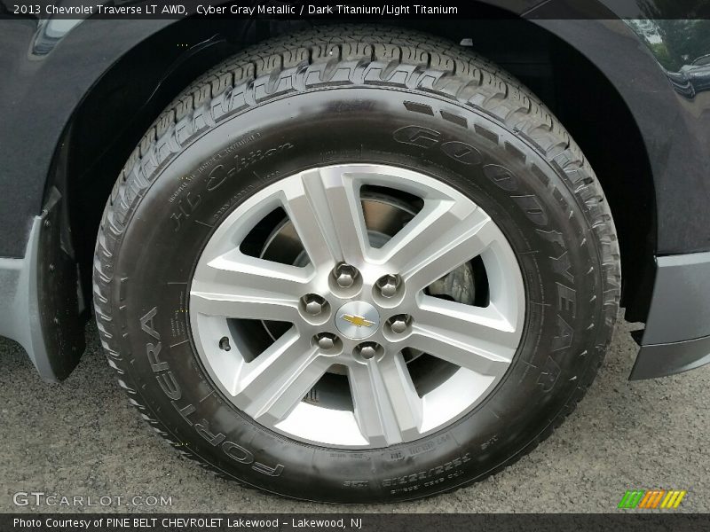 Cyber Gray Metallic / Dark Titanium/Light Titanium 2013 Chevrolet Traverse LT AWD