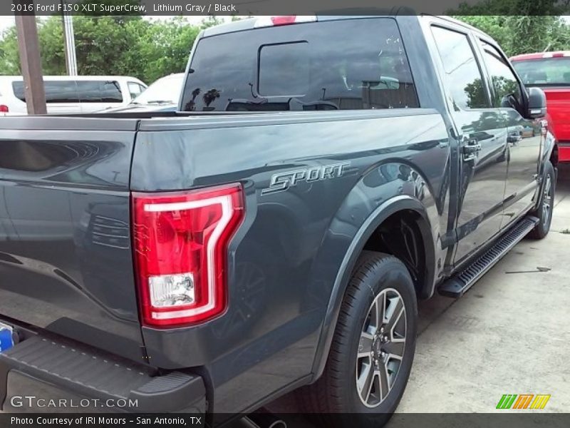 Lithium Gray / Black 2016 Ford F150 XLT SuperCrew