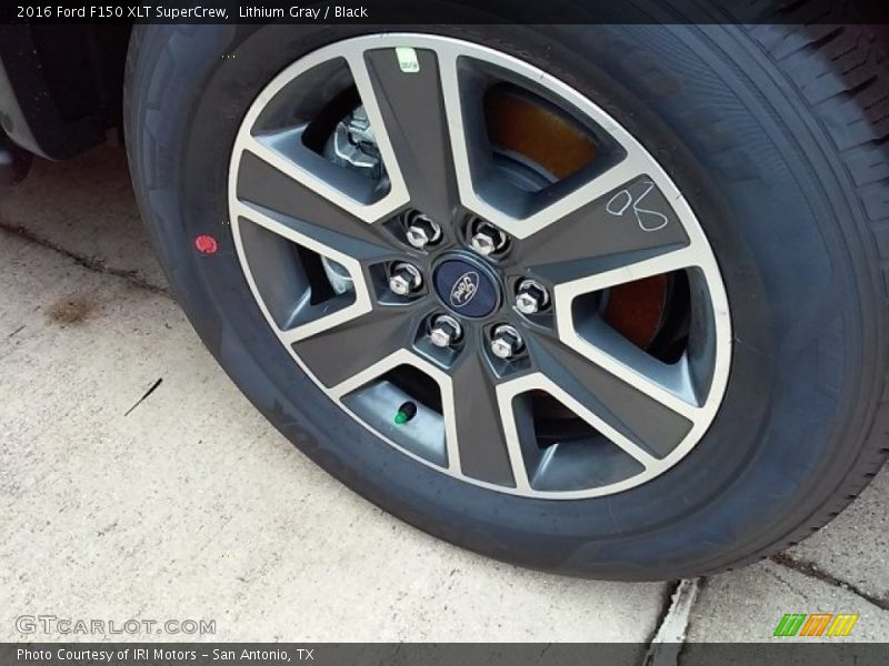 Lithium Gray / Black 2016 Ford F150 XLT SuperCrew