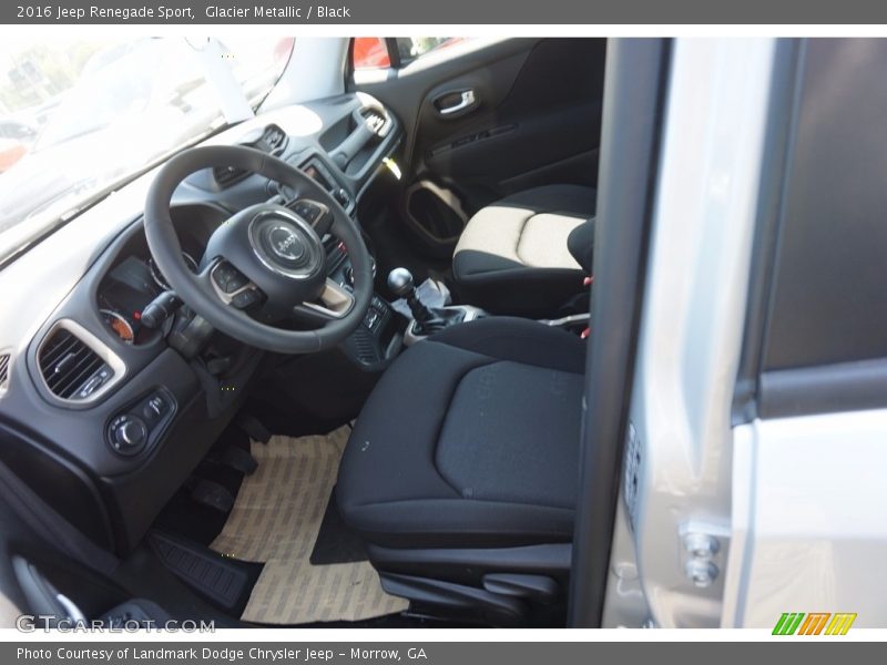 Glacier Metallic / Black 2016 Jeep Renegade Sport