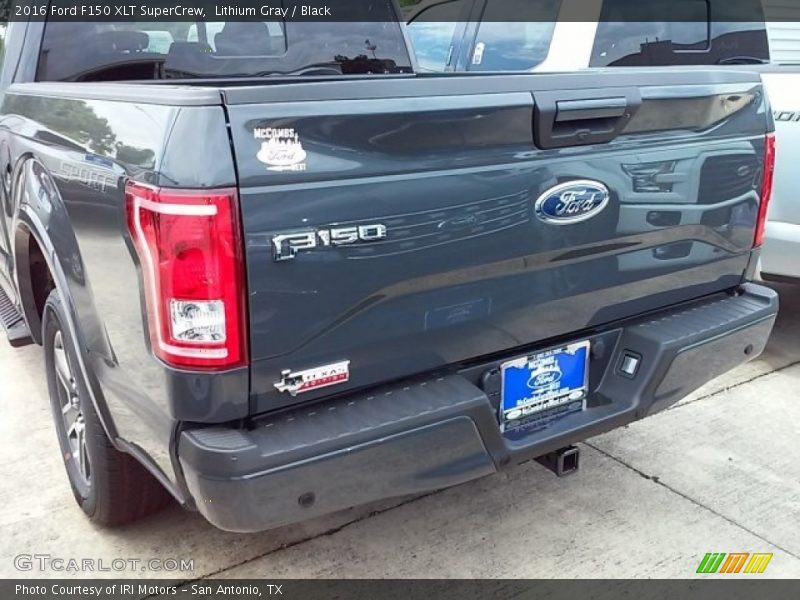 Lithium Gray / Black 2016 Ford F150 XLT SuperCrew