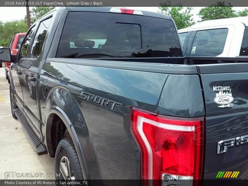 Lithium Gray / Black 2016 Ford F150 XLT SuperCrew