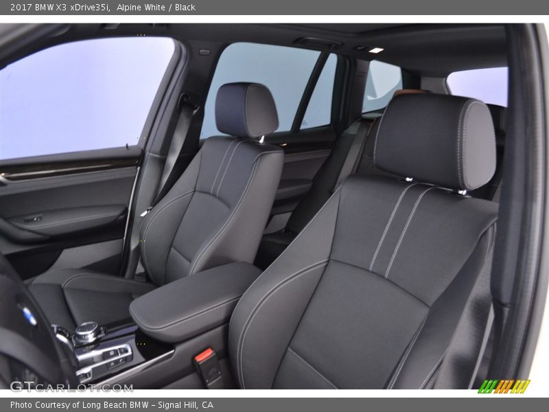 Alpine White / Black 2017 BMW X3 xDrive35i