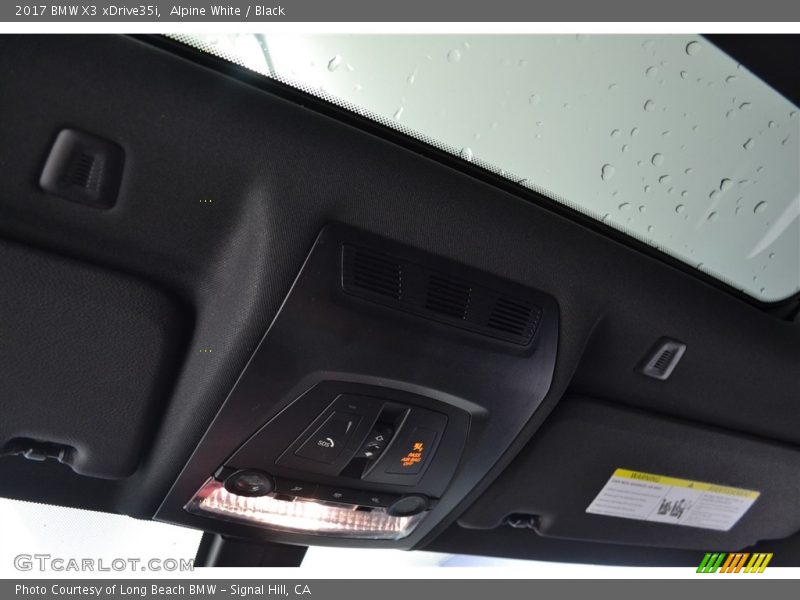 Alpine White / Black 2017 BMW X3 xDrive35i