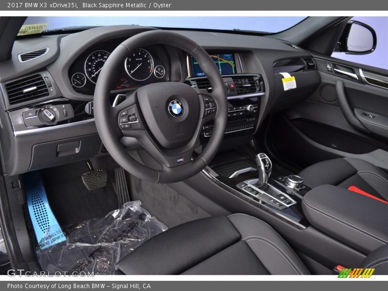 Black Sapphire Metallic / Oyster 2017 BMW X3 xDrive35i