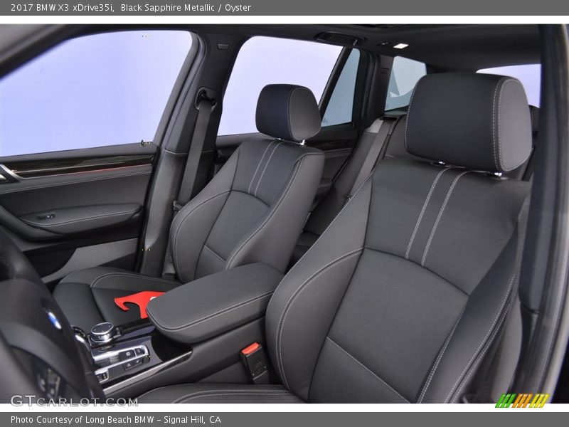 Black Sapphire Metallic / Oyster 2017 BMW X3 xDrive35i