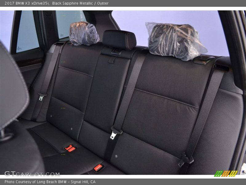 Black Sapphire Metallic / Oyster 2017 BMW X3 xDrive35i