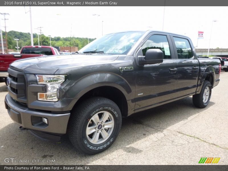 Magnetic / Medium Earth Gray 2016 Ford F150 XL SuperCrew 4x4