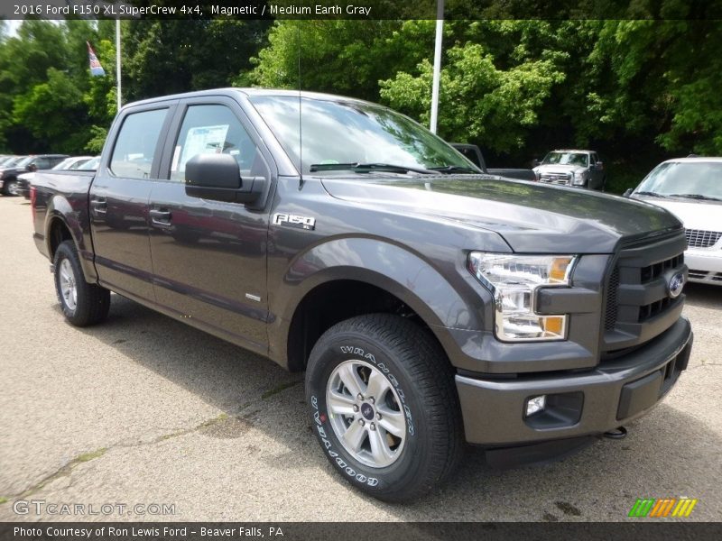 Magnetic / Medium Earth Gray 2016 Ford F150 XL SuperCrew 4x4