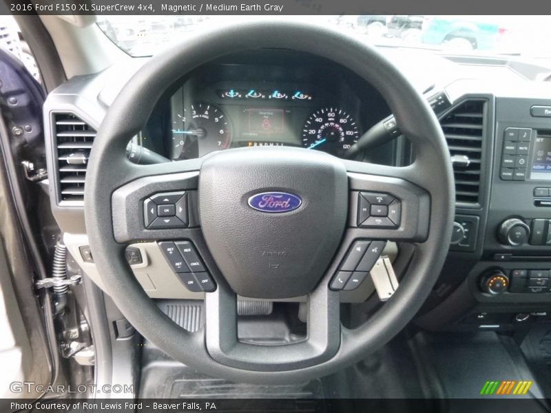 Magnetic / Medium Earth Gray 2016 Ford F150 XL SuperCrew 4x4