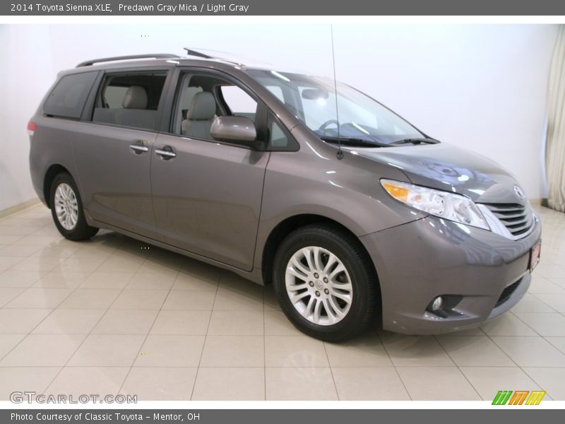 Predawn Gray Mica / Light Gray 2014 Toyota Sienna XLE