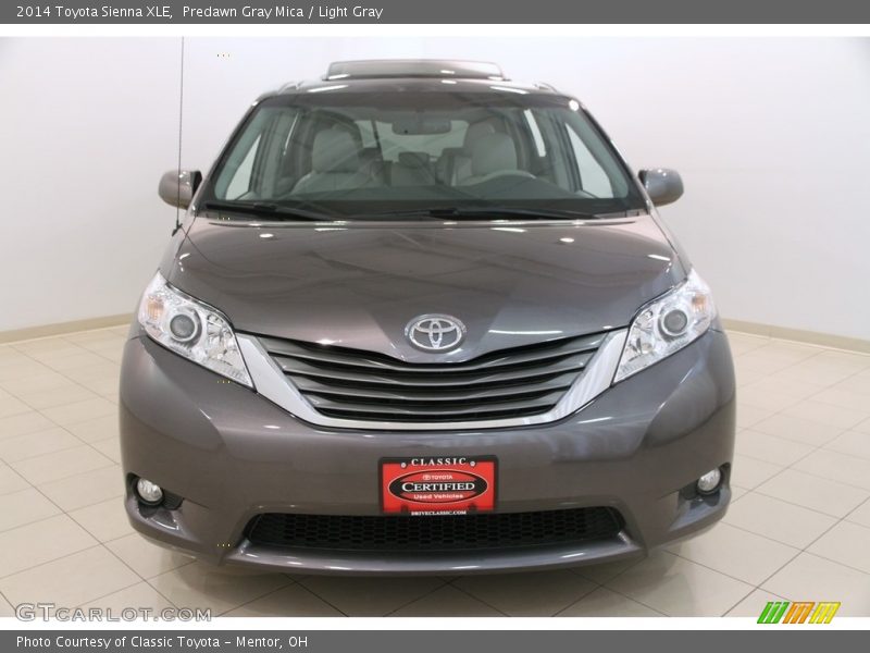 Predawn Gray Mica / Light Gray 2014 Toyota Sienna XLE
