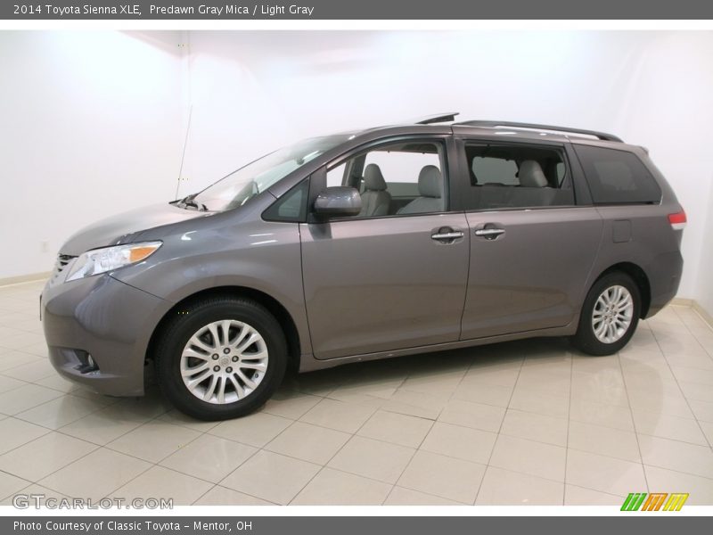 Predawn Gray Mica / Light Gray 2014 Toyota Sienna XLE