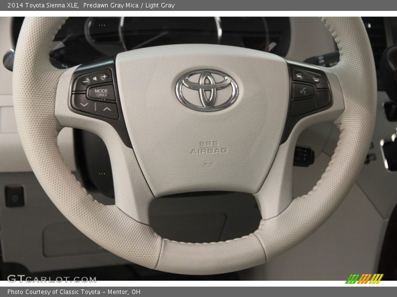 Predawn Gray Mica / Light Gray 2014 Toyota Sienna XLE