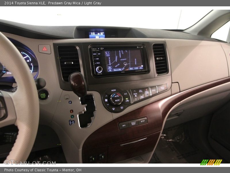Predawn Gray Mica / Light Gray 2014 Toyota Sienna XLE