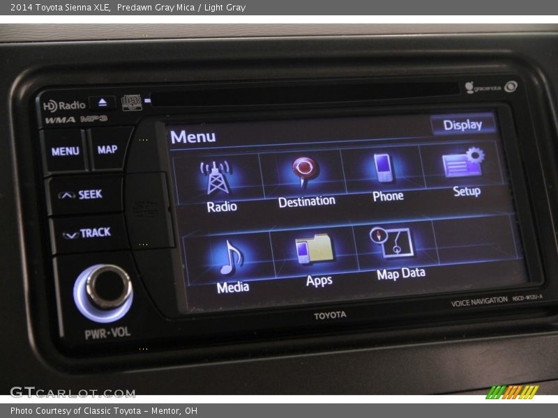Predawn Gray Mica / Light Gray 2014 Toyota Sienna XLE