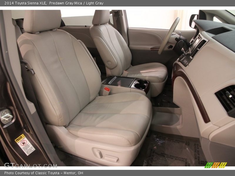 Predawn Gray Mica / Light Gray 2014 Toyota Sienna XLE