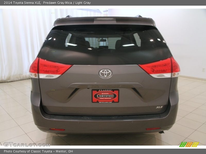 Predawn Gray Mica / Light Gray 2014 Toyota Sienna XLE