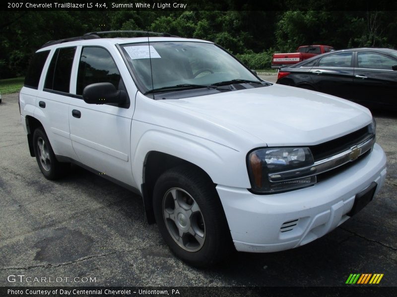 Summit White / Light Gray 2007 Chevrolet TrailBlazer LS 4x4