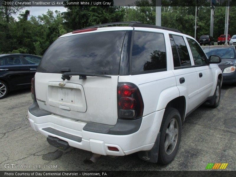 Summit White / Light Gray 2007 Chevrolet TrailBlazer LS 4x4