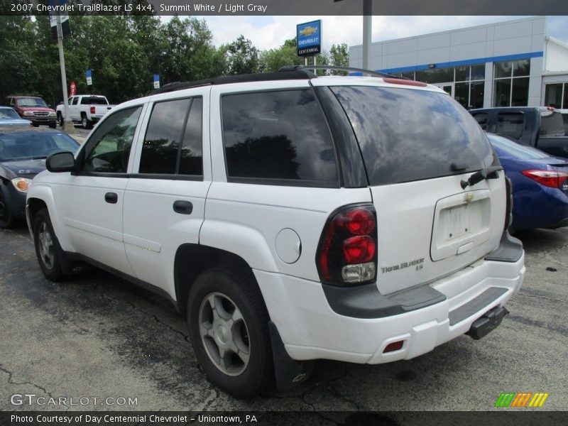 Summit White / Light Gray 2007 Chevrolet TrailBlazer LS 4x4