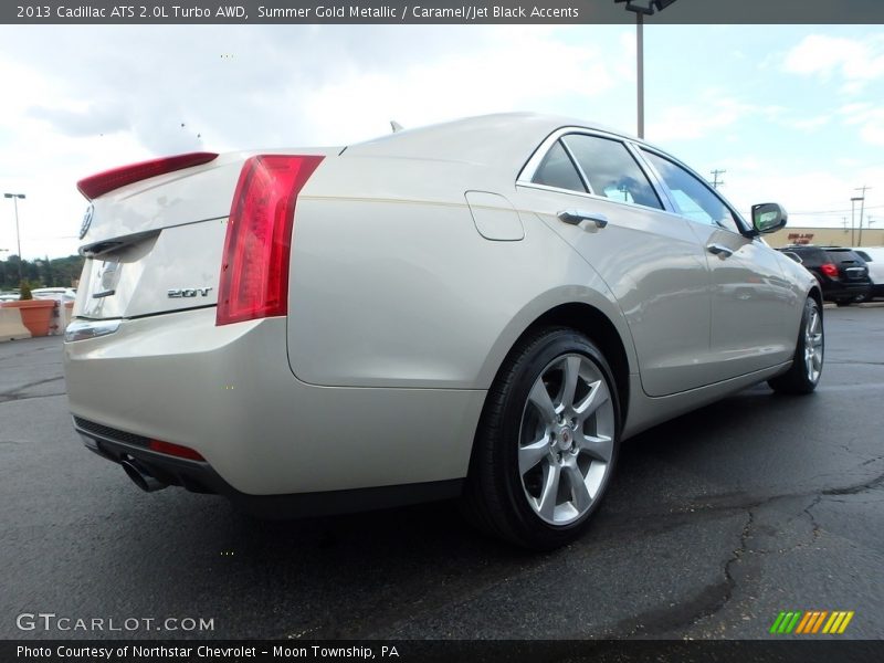 Summer Gold Metallic / Caramel/Jet Black Accents 2013 Cadillac ATS 2.0L Turbo AWD