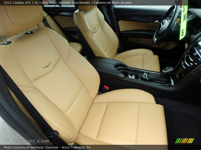 Summer Gold Metallic / Caramel/Jet Black Accents 2013 Cadillac ATS 2.0L Turbo AWD