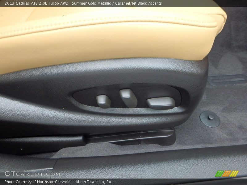 Summer Gold Metallic / Caramel/Jet Black Accents 2013 Cadillac ATS 2.0L Turbo AWD