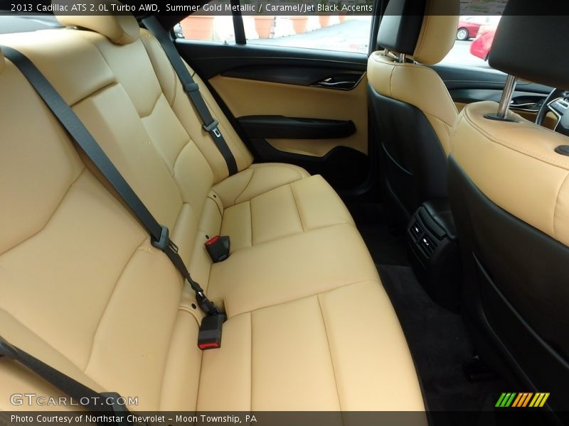 Summer Gold Metallic / Caramel/Jet Black Accents 2013 Cadillac ATS 2.0L Turbo AWD