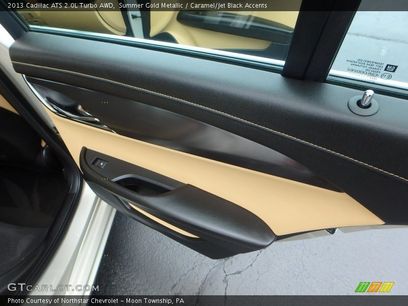 Summer Gold Metallic / Caramel/Jet Black Accents 2013 Cadillac ATS 2.0L Turbo AWD
