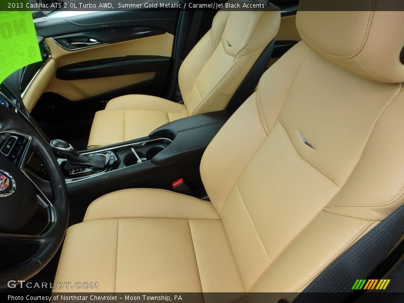 Summer Gold Metallic / Caramel/Jet Black Accents 2013 Cadillac ATS 2.0L Turbo AWD