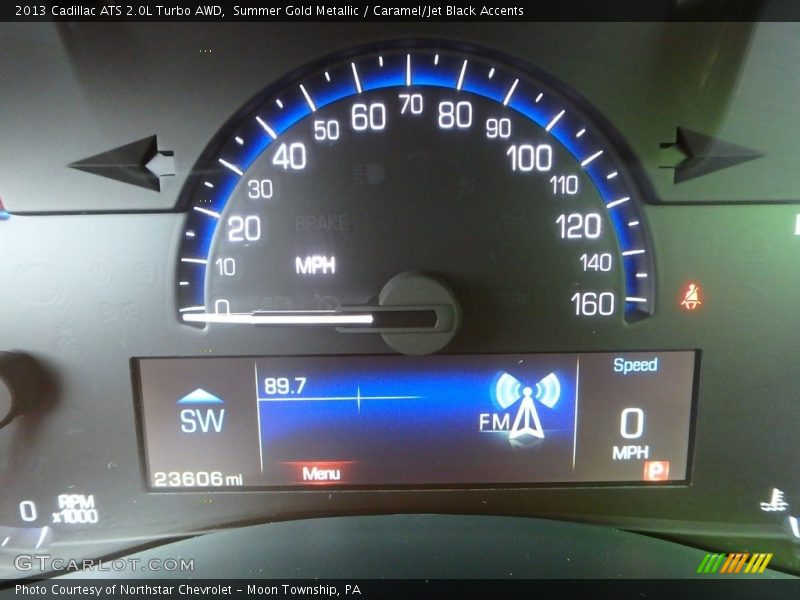 Summer Gold Metallic / Caramel/Jet Black Accents 2013 Cadillac ATS 2.0L Turbo AWD