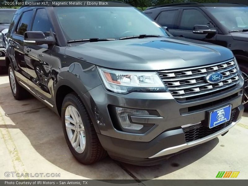 Magnetic Metallic / Ebony Black 2016 Ford Explorer XLT