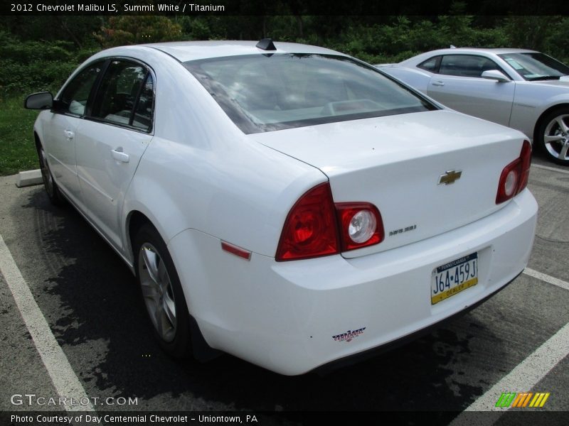 Summit White / Titanium 2012 Chevrolet Malibu LS