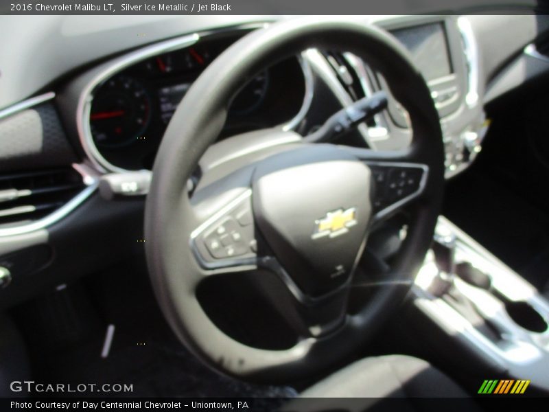 Silver Ice Metallic / Jet Black 2016 Chevrolet Malibu LT