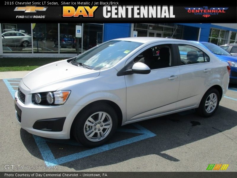 Silver Ice Metallic / Jet Black/Brick 2016 Chevrolet Sonic LT Sedan