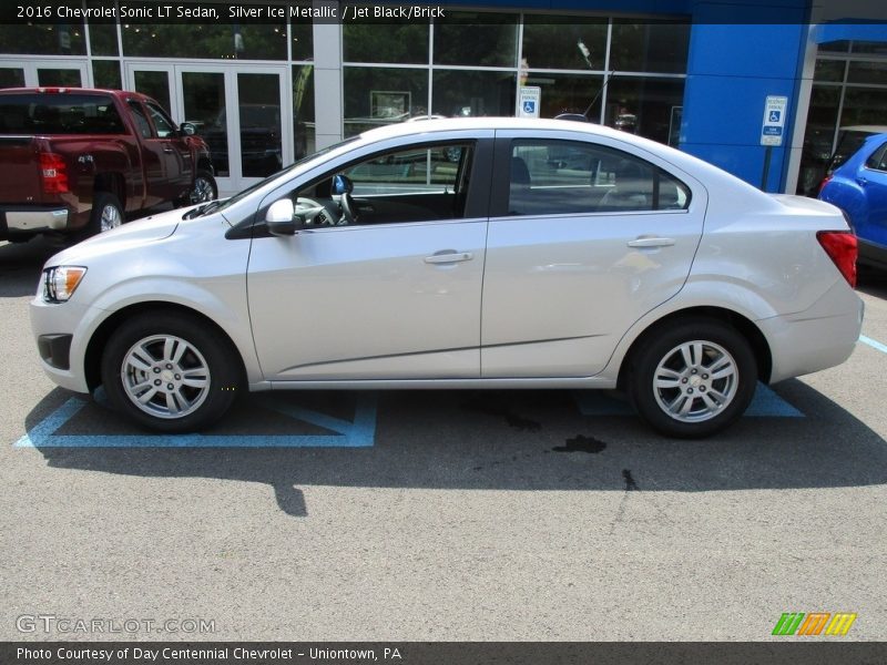 Silver Ice Metallic / Jet Black/Brick 2016 Chevrolet Sonic LT Sedan