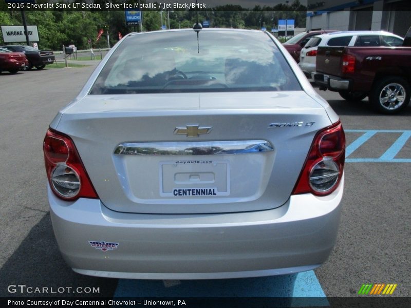 Silver Ice Metallic / Jet Black/Brick 2016 Chevrolet Sonic LT Sedan
